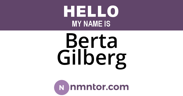 Berta Gilberg