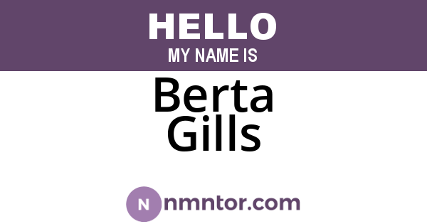 Berta Gills