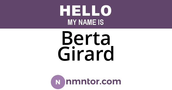 Berta Girard