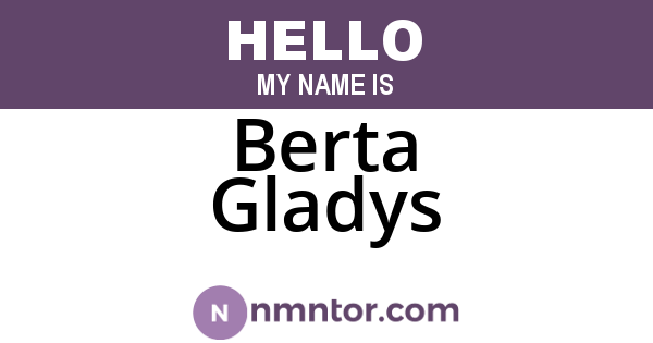 Berta Gladys