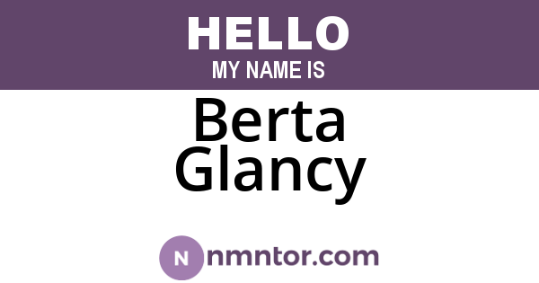 Berta Glancy