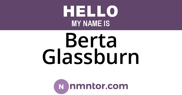 Berta Glassburn