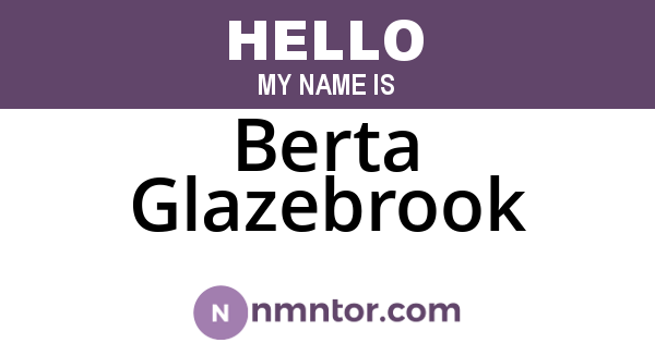 Berta Glazebrook