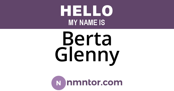 Berta Glenny