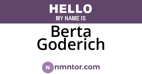 Berta Goderich