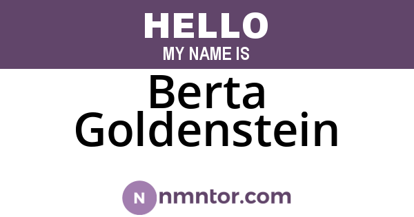 Berta Goldenstein