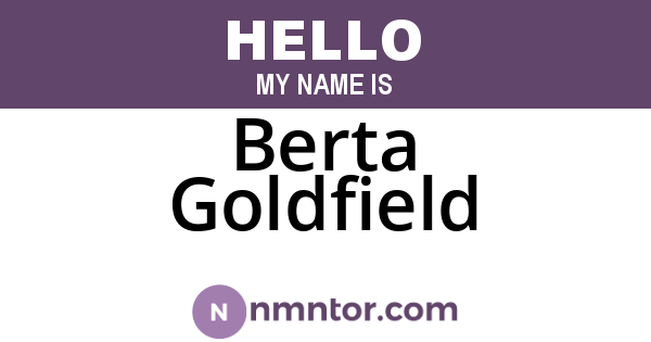 Berta Goldfield