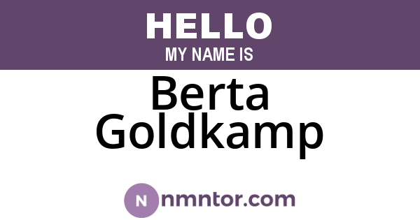 Berta Goldkamp