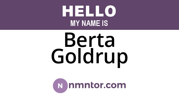 Berta Goldrup