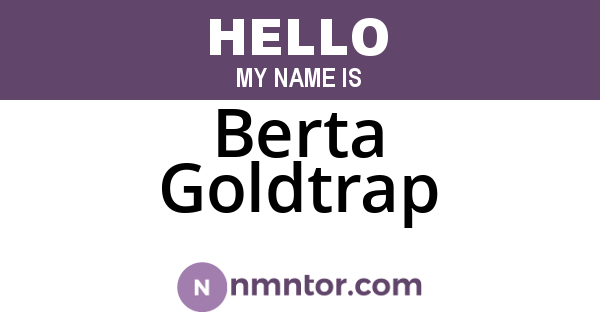 Berta Goldtrap