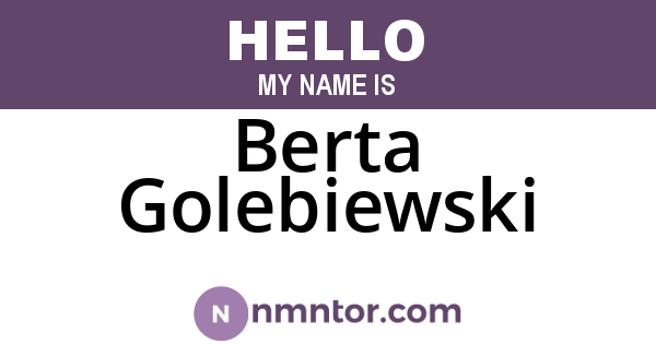Berta Golebiewski