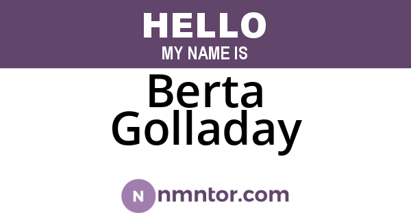 Berta Golladay