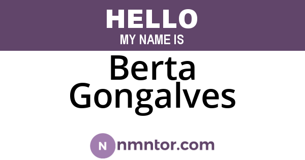 Berta Gongalves
