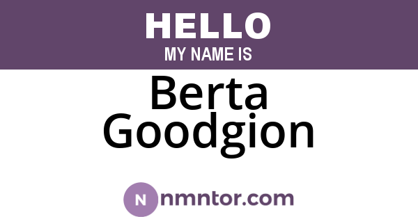 Berta Goodgion