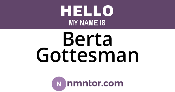 Berta Gottesman