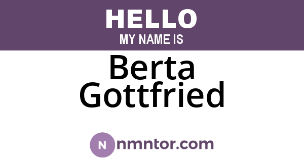 Berta Gottfried