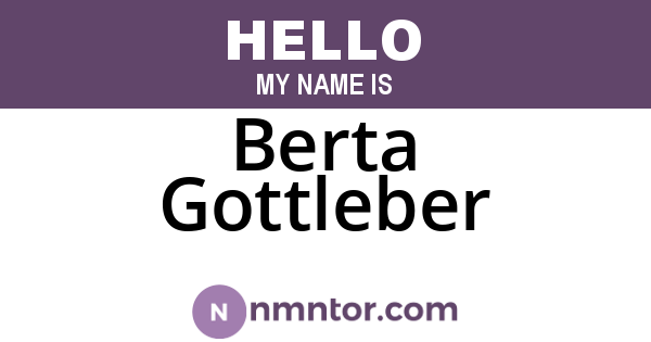 Berta Gottleber