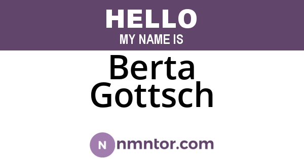 Berta Gottsch
