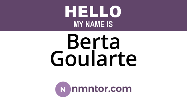 Berta Goularte