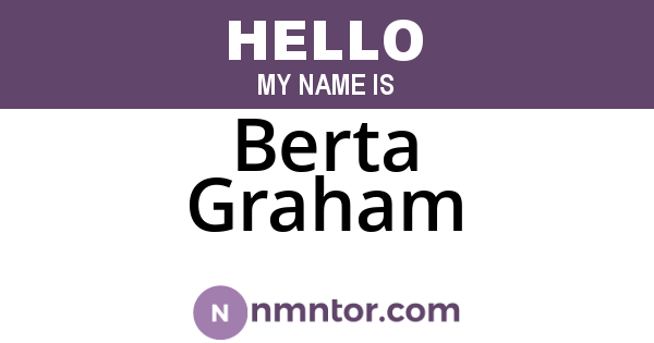 Berta Graham
