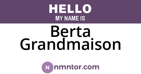 Berta Grandmaison