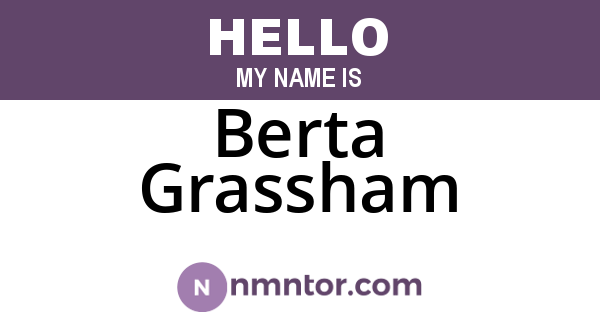 Berta Grassham