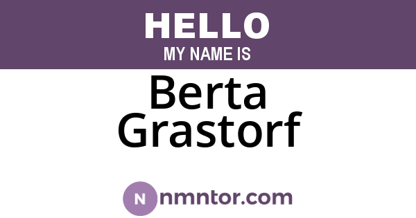 Berta Grastorf