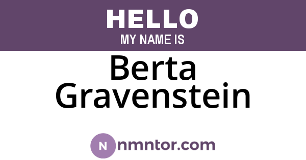 Berta Gravenstein