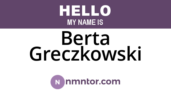 Berta Greczkowski
