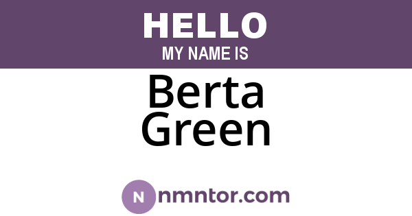 Berta Green