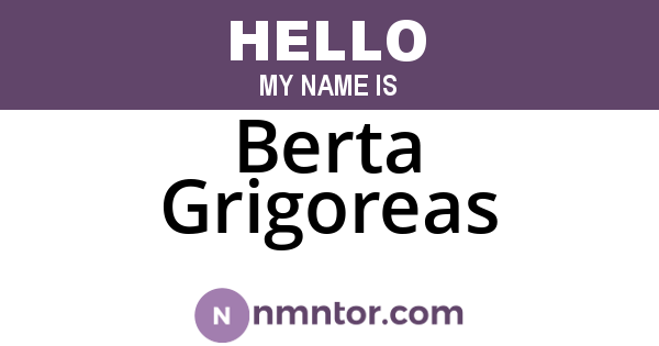 Berta Grigoreas