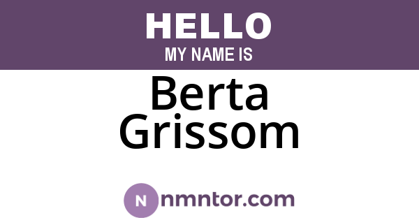 Berta Grissom