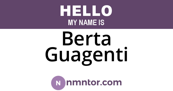 Berta Guagenti
