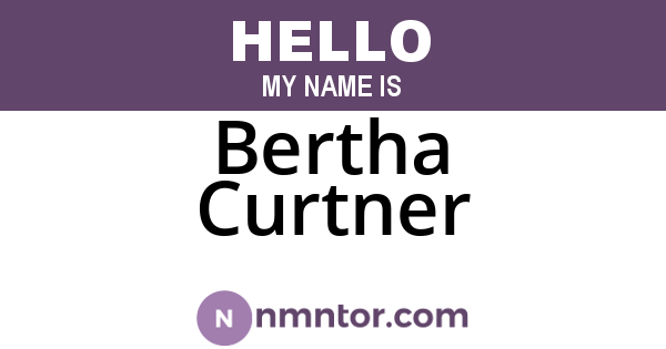 Bertha Curtner