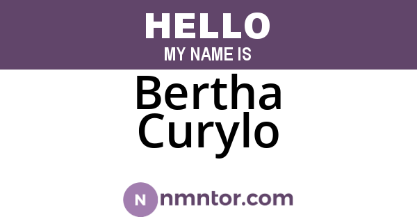Bertha Curylo