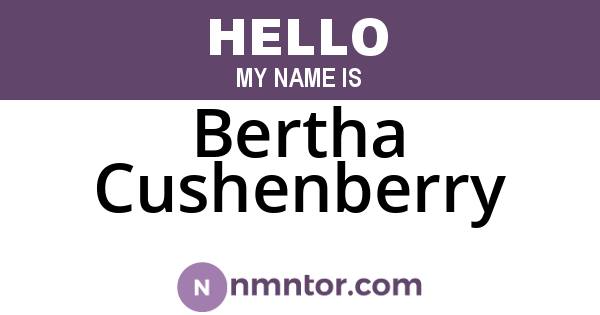 Bertha Cushenberry