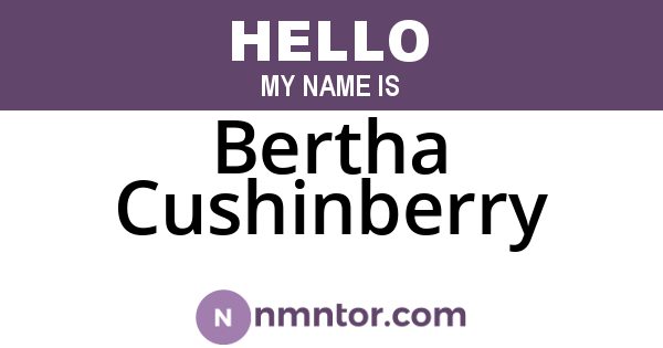 Bertha Cushinberry