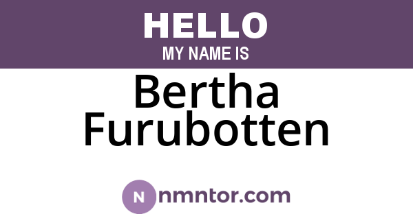 Bertha Furubotten