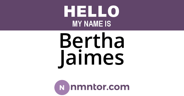 Bertha Jaimes