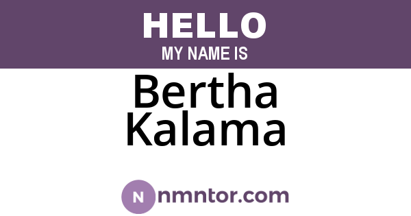 Bertha Kalama