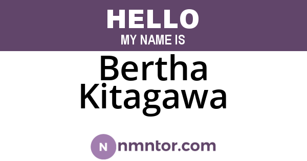 Bertha Kitagawa