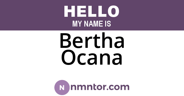 Bertha Ocana