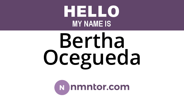Bertha Ocegueda