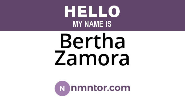Bertha Zamora