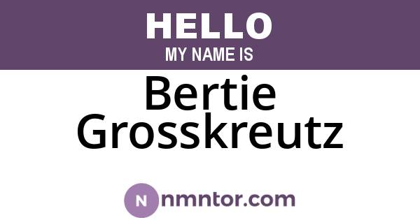 Bertie Grosskreutz