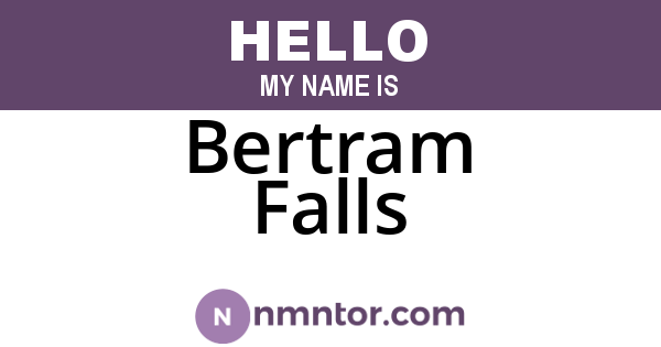 Bertram Falls