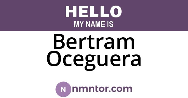 Bertram Oceguera