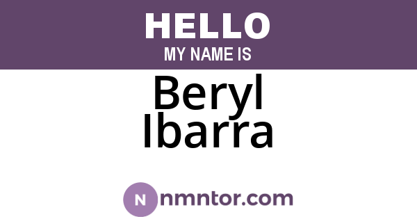 Beryl Ibarra
