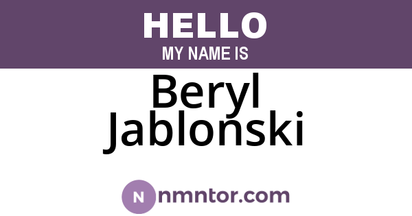 Beryl Jablonski
