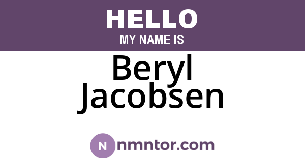 Beryl Jacobsen